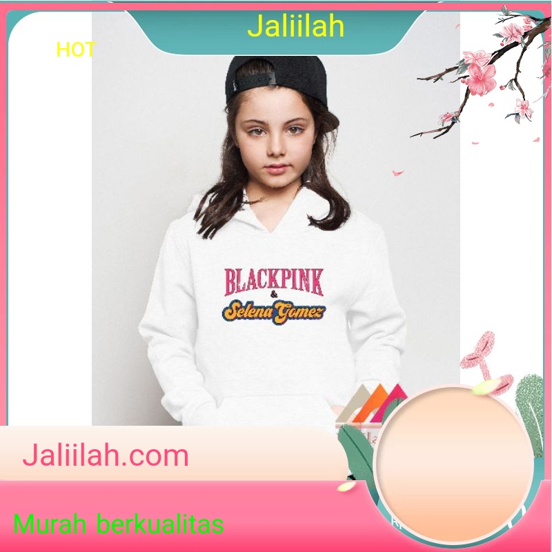 Hoodie anak perempuan BLACKPINK X SELENA GOMEZ