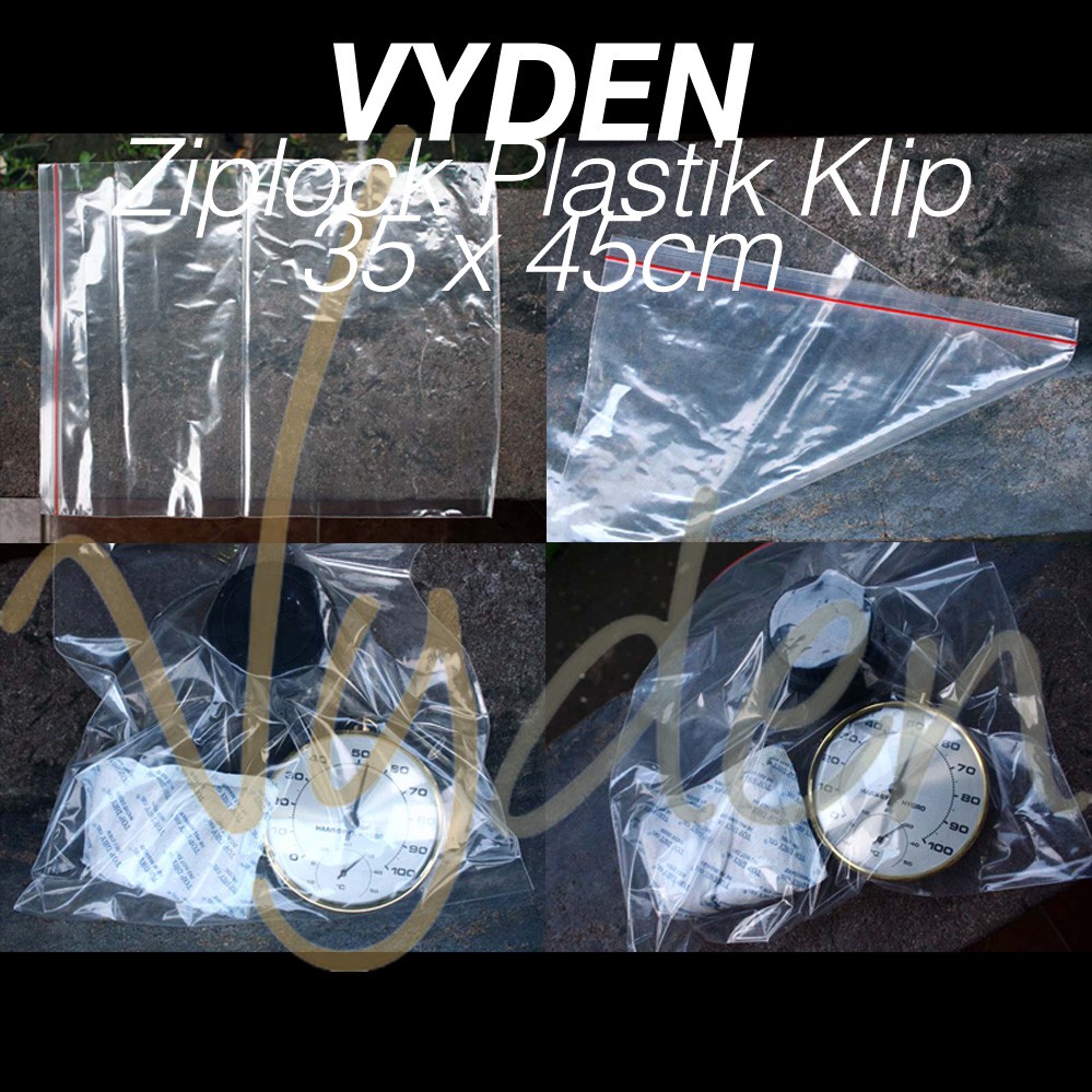 Plastik Klip 35 x 45cm 10 BUAH Ziplock Sepatu Tas Baju Jersey Jaket Paking MURAH