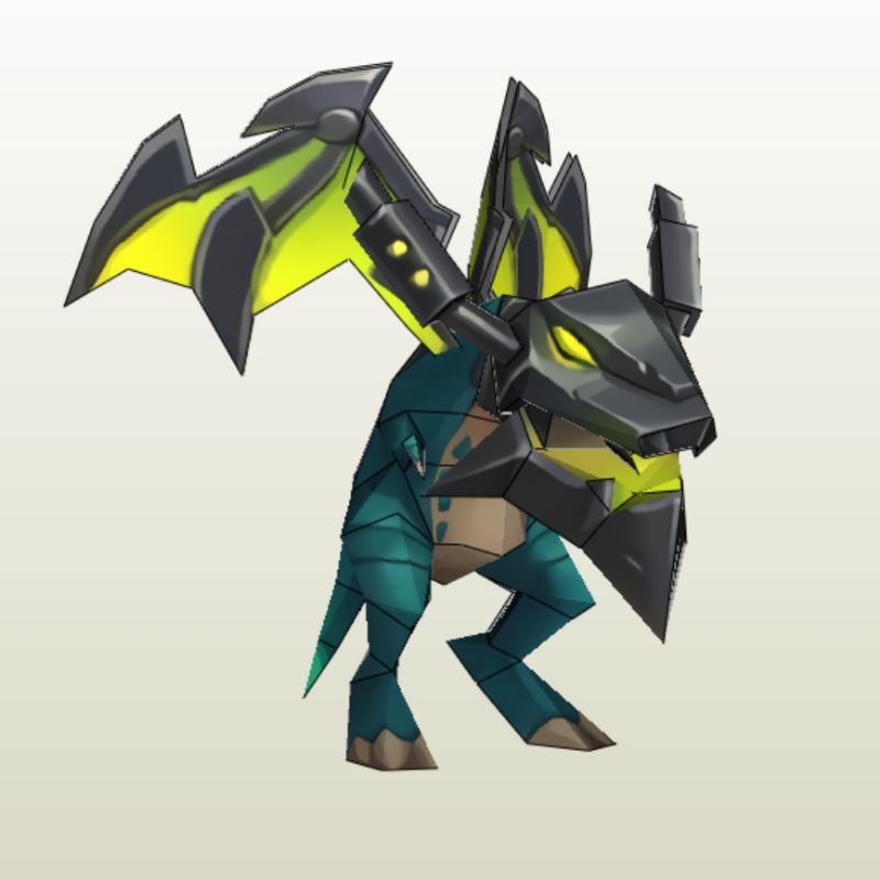 Mobile legend Chibi Mecha Dragon Papercraft