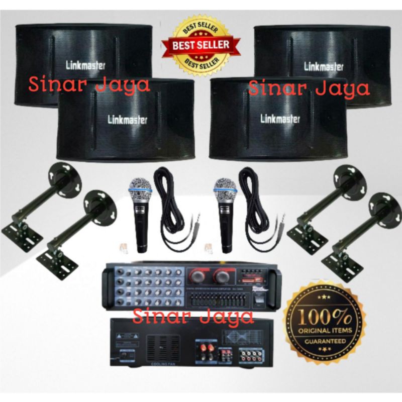 Paket Sound System 4unit Speaker Linkmaster 10 inch