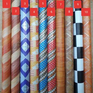 Karpet plastik /Perlak lantai/ perlak meja ukuran 120cm(1.2mt) per