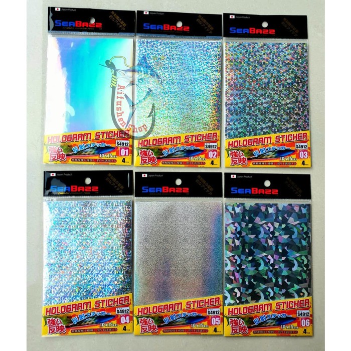 

SEABAZZ STICKER HOLOGRAM stiker untuk JIG