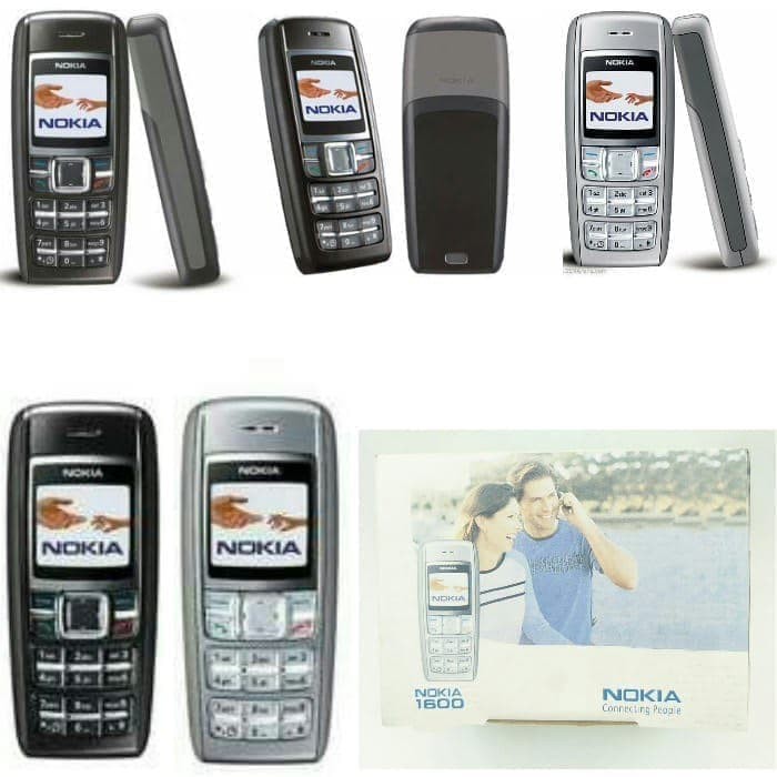 ORIGINAL  HP NOKIA 1600 HANDPHONE NOKIA JADUL 1600 SINGLE SIM CARD GSM NEW  GARANSI