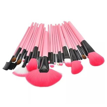 Brush Set 24 Pcs Free Pouch Kuas Make Up Set Makeup Brush Make Up Set