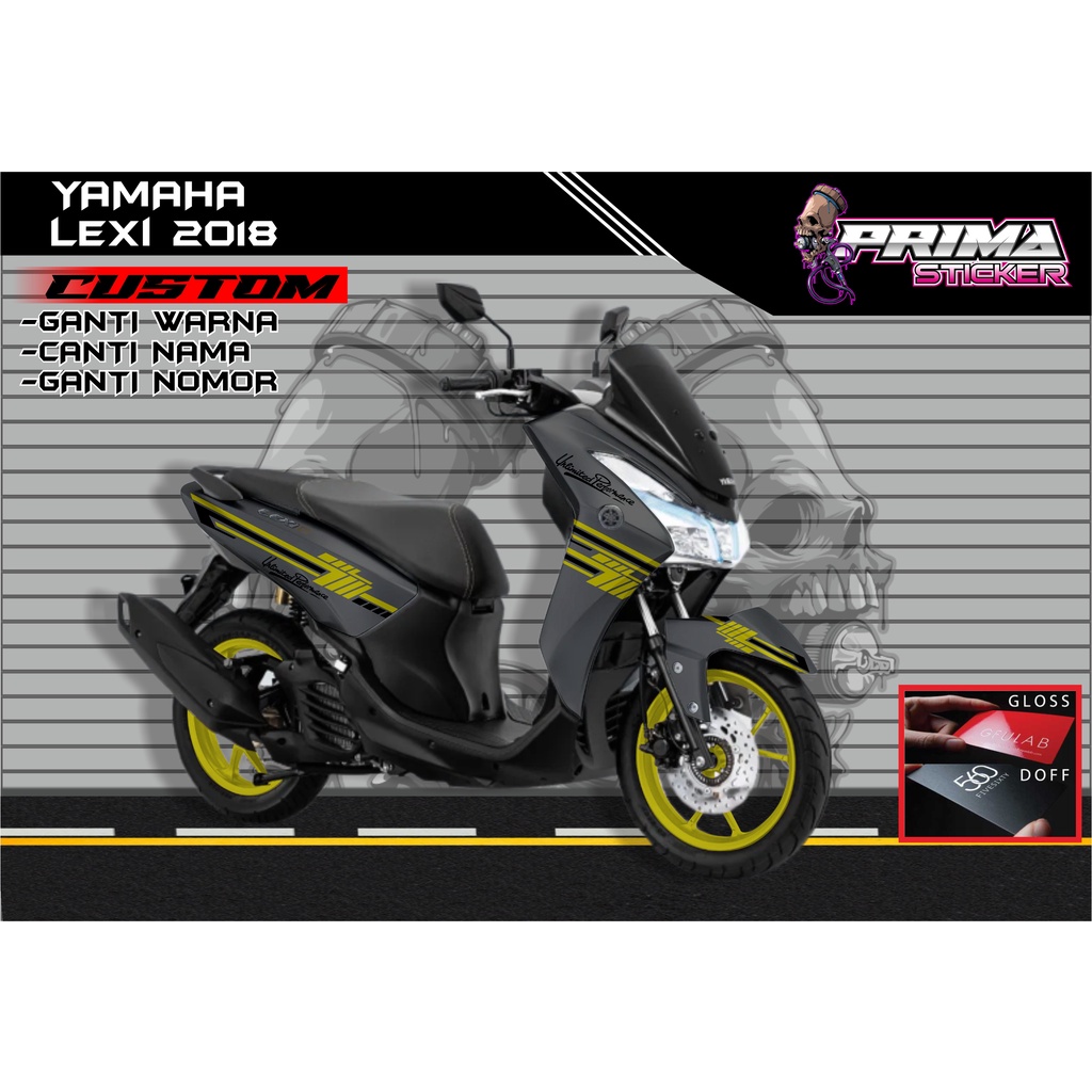 Sticker Decal Yamaha Lexi FULL BODY,  sticker lexi