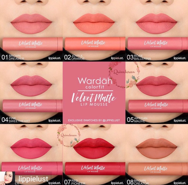 Wardah Colorfit Velvet Matte Lip Mousse