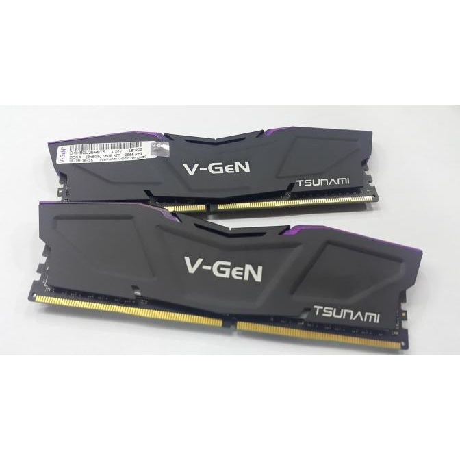 Ram Ddr4 V-Gen Tsunami 16Gb 2666Mhz Cl16 (2X8Gb) - Ram Gaming Oc Vgen