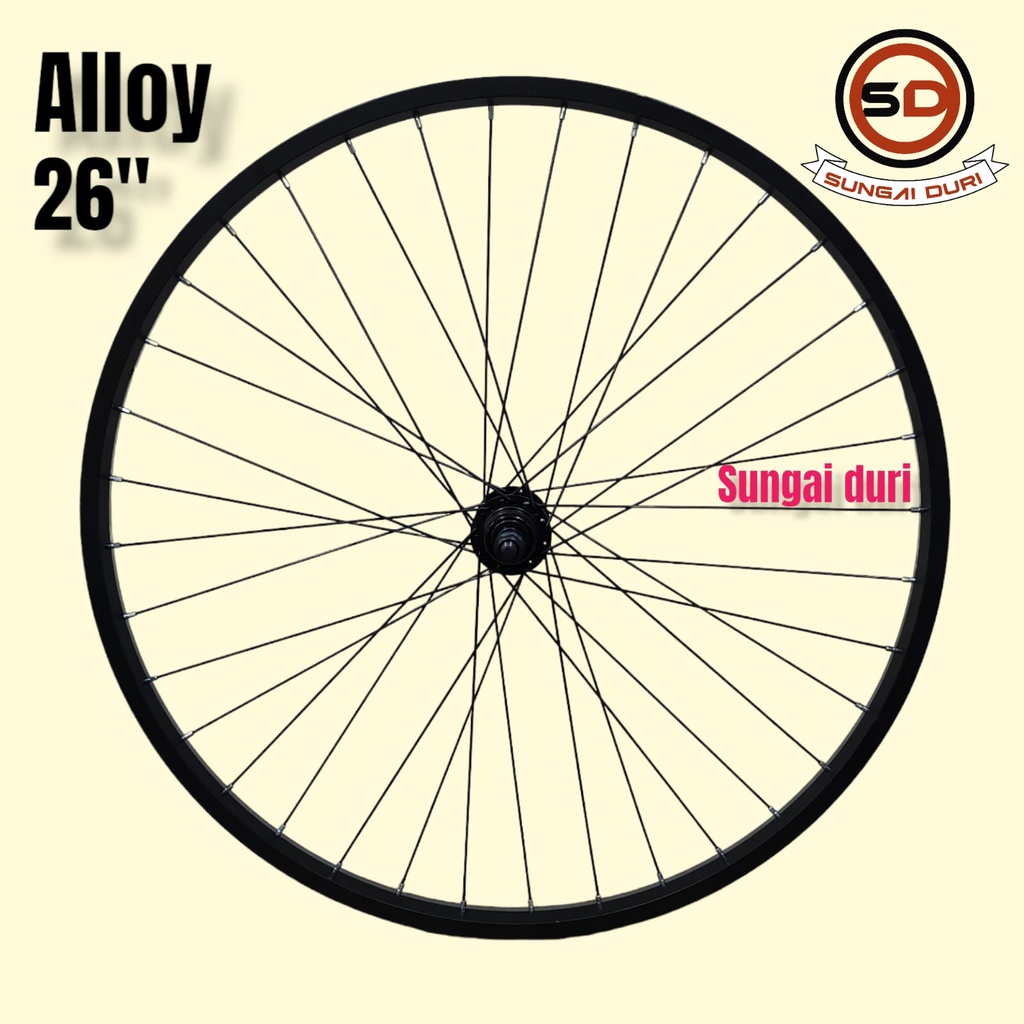 wheelset 26 velg sepeda alloy depan belakang