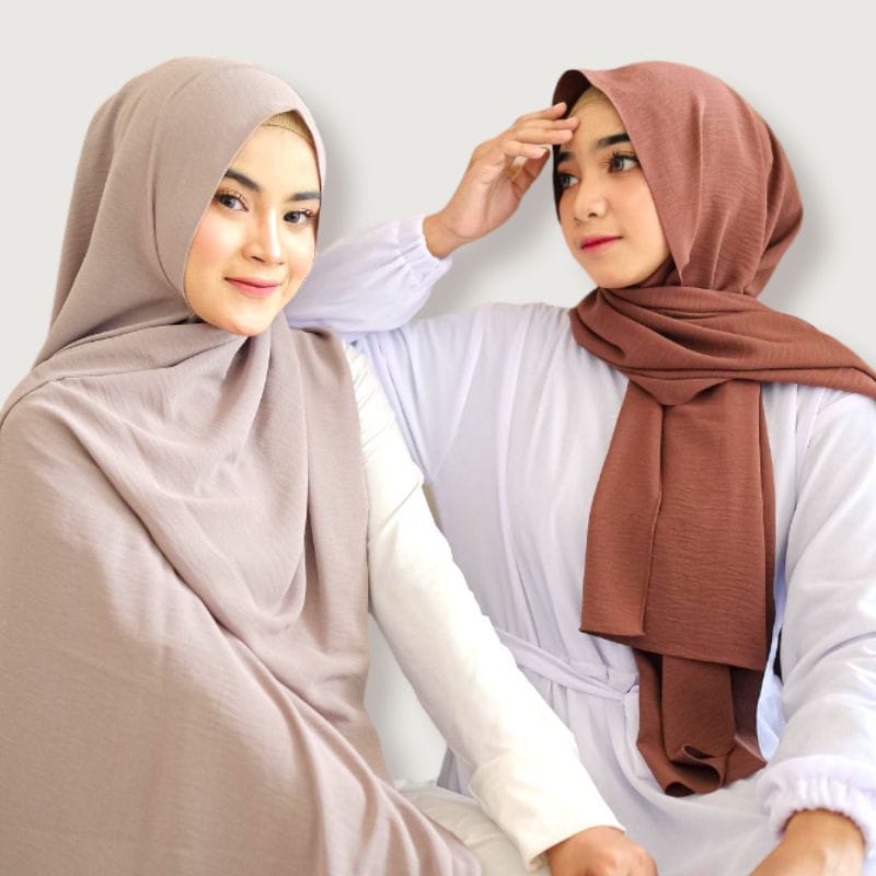 PASHMINA CRINKLE AIRFLOW// JILBAB AIRFLOW CRINKLE SHAWL / PASHMINA MODEL TERBARU / COD