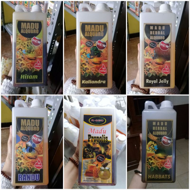

Madu Al Qubro 1kg / Madu Putih / Madu Habbat / Madu Propolis / Vitamin Tubuh / Madu Murah / Suplemen Tubuh