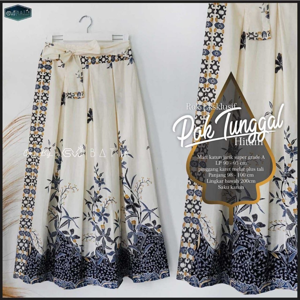 ROK BATIK ORI EXLUSIVE / ROK PAYUNG BATIK / ROK BATIK UNGGUL JAYA / BAWAHAN BATIK WANITA MODERN-Rok Tunggal