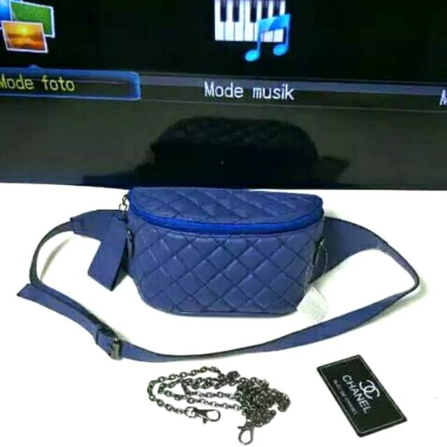 TAS WANITA CHANEL PINGGANG TAS SELEMPANG PUNGGUNG TAS BRANDED IMPORT