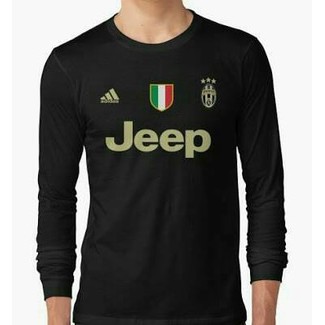 Tshirt, Baju Kaos Bola Lengan Panjang Klub Juventus