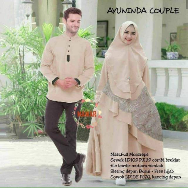Couple ayuninda free hijab || couple lebaran || gamis syar'i