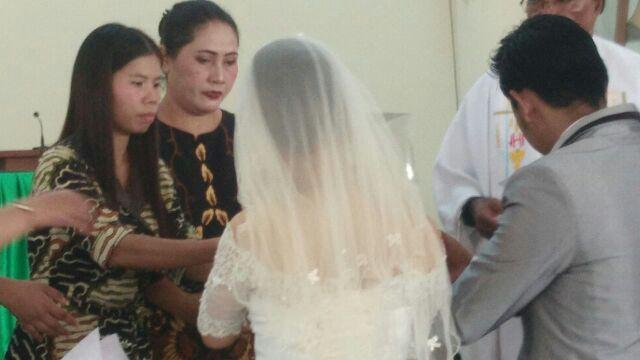 Maura Couple Sania Ruffle Batik Couple Batik Keluarga Set