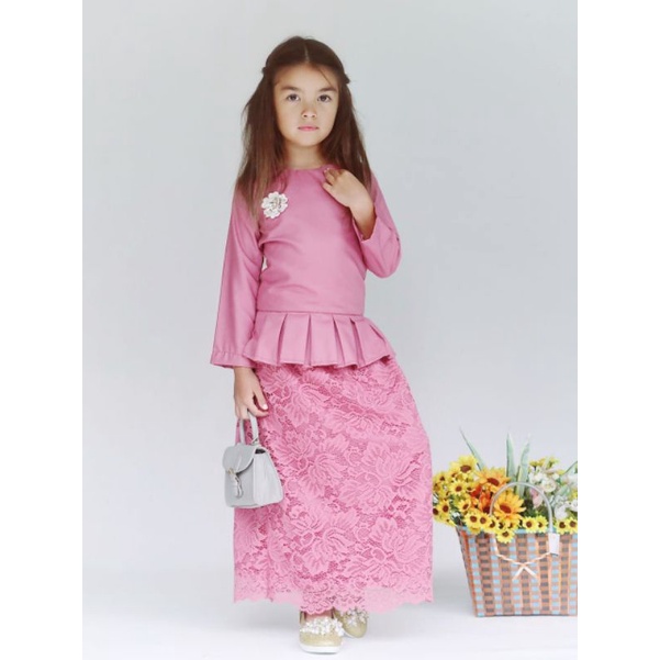 Baju Setelan Anak Perempuan/Atasan Dan Bawahan Rok/Baju Muslim Anak/Baju Anak Kekinian/Baju Anak Mur