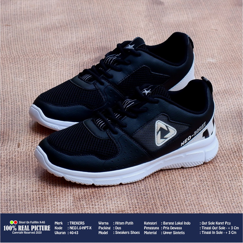 Sepatu pria dewasa original sneakers tali laki-laki cowok model sport LL16 - GETSPIRIT - DOMINATOR - VELOCITY - NEO01 - promo murah obral cod 39-44