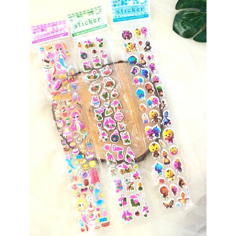 STICKER TIMBUL ANAK MOTIF BTS BT21 LUCU MURAH