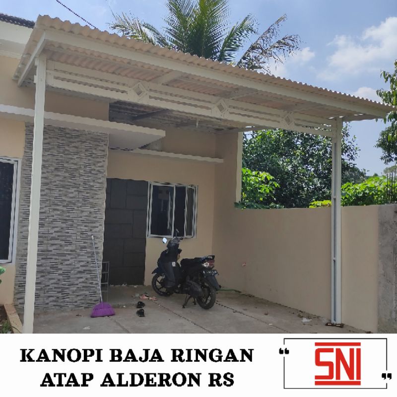 Kanopi baja ringan atap alderon Rs