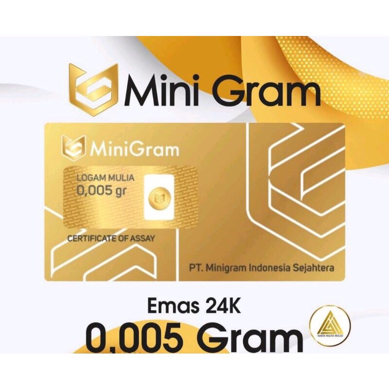 MINIGRAM 0,005 Gram / Logam Mulia 24 Karat / Marchandise Mini Gold / Emas Mini