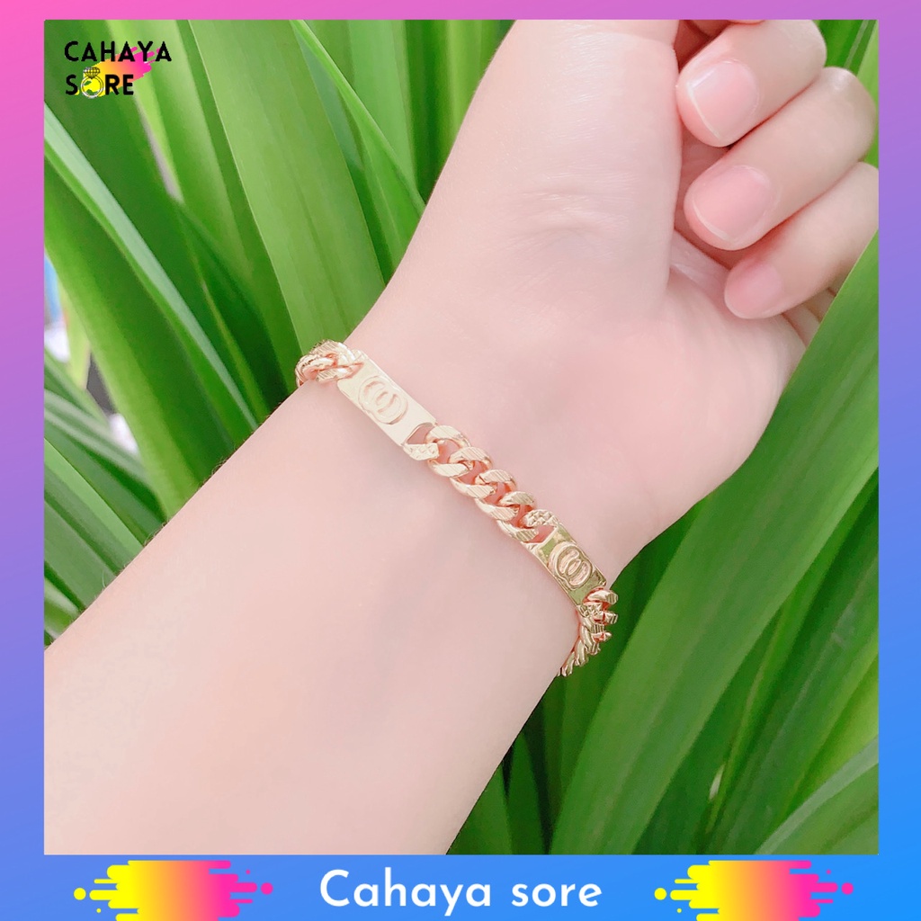 Gelang Xuping Gold Gelang Tangan Dewasa Rantai HC Cantik G59