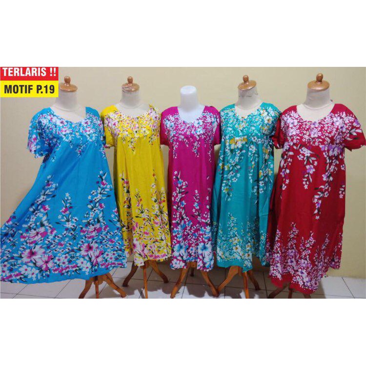 Daster Payung Rawis Baju Tidur Bumil Lengan Pendek Fashion Wanita Mall Grosir Tanah Abang Daster