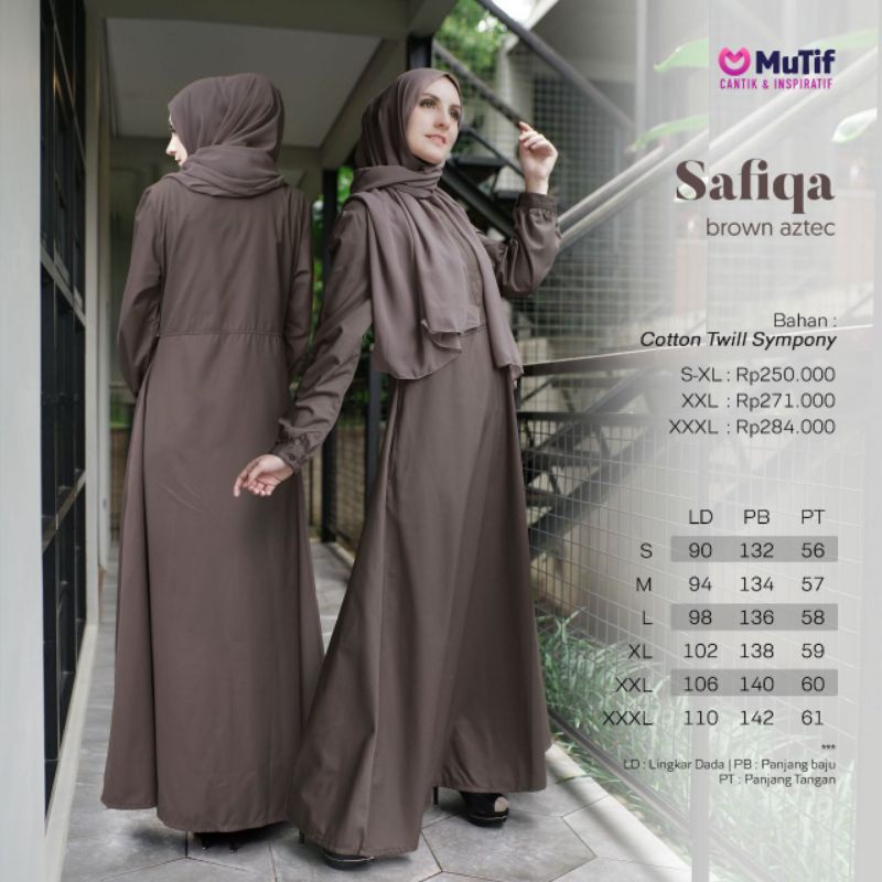 GAMIS MUTIF SAFIQA SERIES SAFIQA SPRAY GREEN SAFIQA STEEL GREY SAFIQA GRAPE PURPLE MAUVE WINE NAVY BLAZER CYPER GREEN BROWN AZTEC GREY BLACK ASH ROSE MEDAL BRONZE