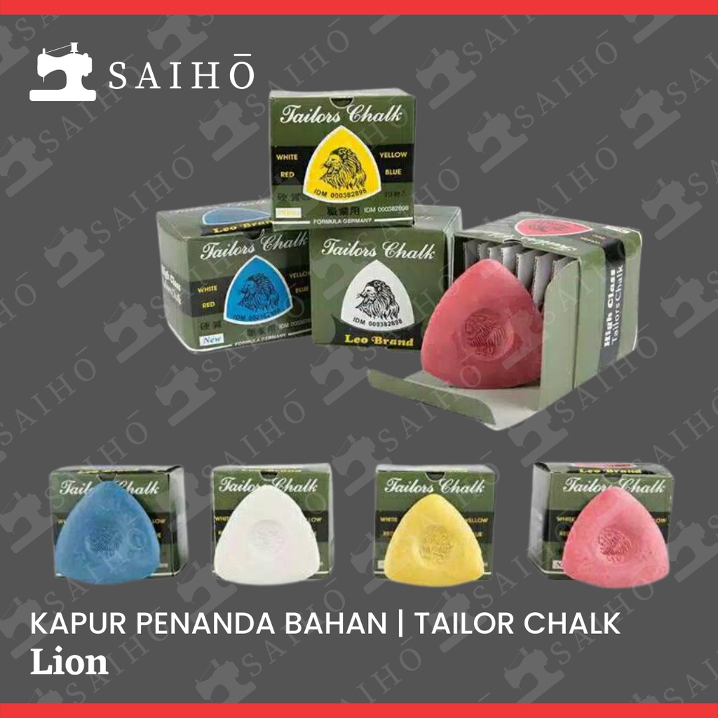 Kapur Penanda Bahan / Kapur Pola jahit - Tailor Chalk Merek LEO