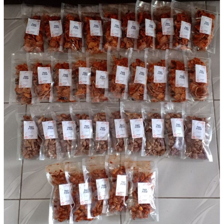 

Basreng daun jeruk & Lumpia milo