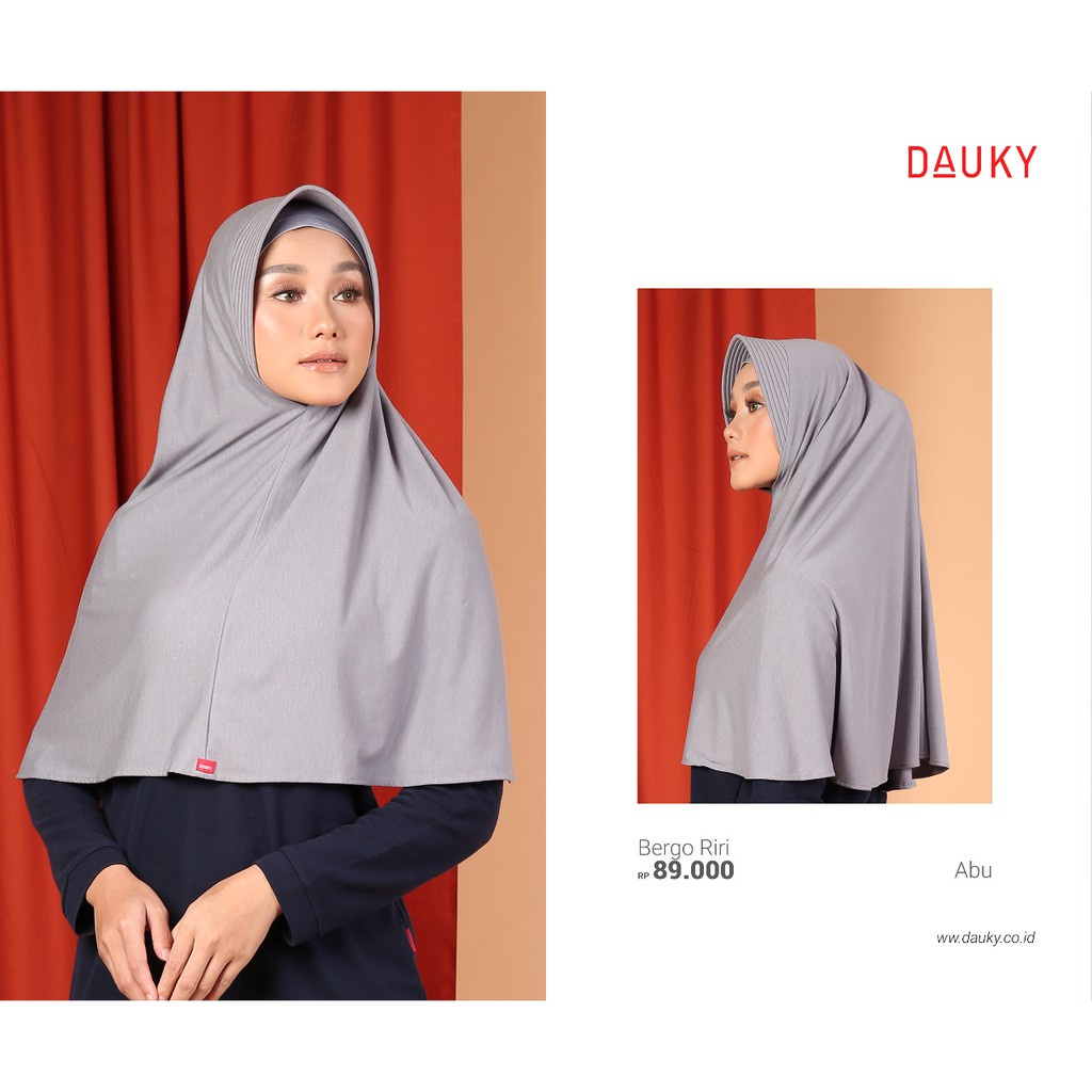 Bergo RIRI Dauky / Hijab Kaos dari Dauky