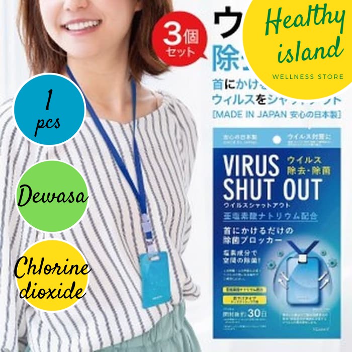 Kalung Dewasa AntiVirus Bakteri Chlorine Dioxide Virus Shut Out