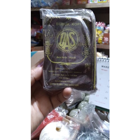 

Kopi bubuk DAS ( Kopi Robusta Padang asli 100%) berat bersih 80gram