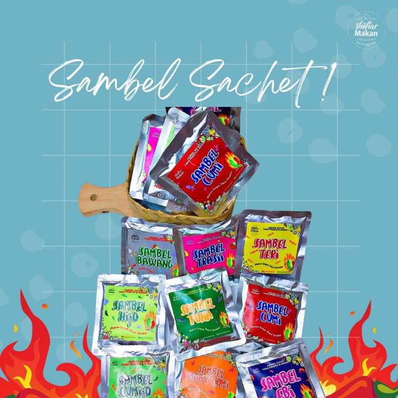 

PAKET SAMBAL SACHET Home Made By Shofiarmakan | 9 Varian Rasa Sambal Sachet Uwenak, Nikmat dan Pedas