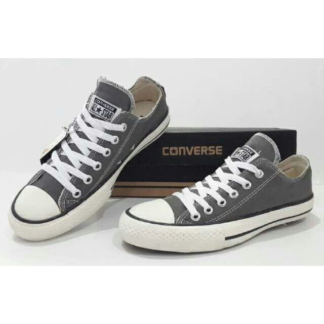 Sepatu Converse Classic OX Allstar Hitam Navy Abu Putih Sneakers Hadiah Pria Wanita Couple Murah