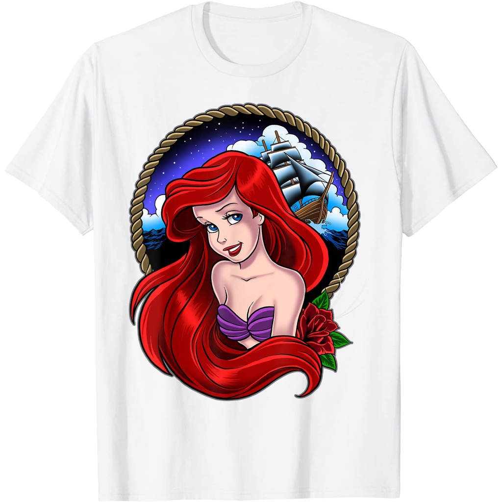Kaos Anak Little Mermaid Ariel Sailor Tattoo - Kaos Anak Premium