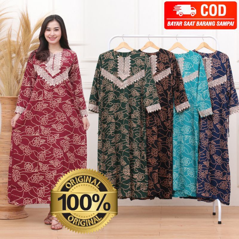 DASTER ARAB RENDA || BULU MERAK VEE LONGDRES || MODEL RESLETING DEPAN BUSUI &amp; BUMIL LD 110