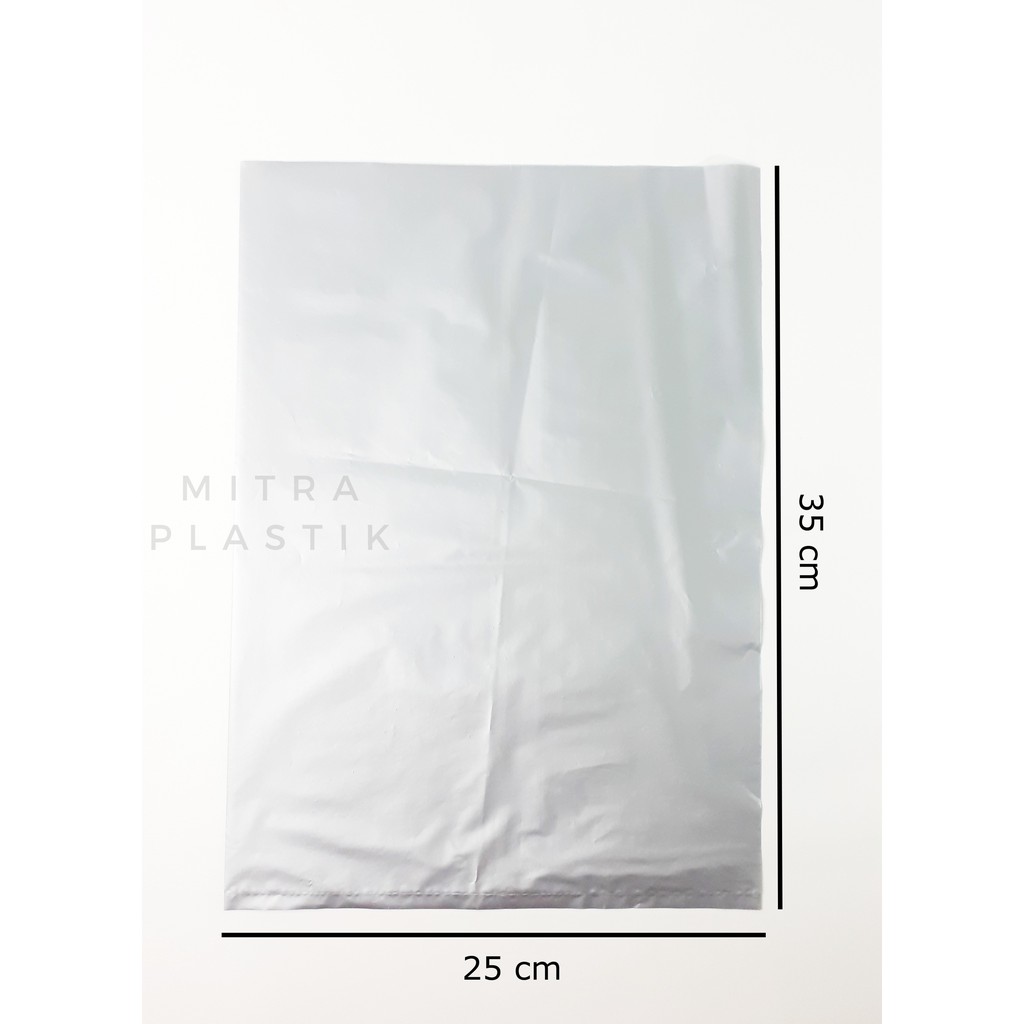 Plastik HD Tanpa Plong 25x35 REA Kantong Kresek Packing On Shop Shopg Bag Tebal Silver