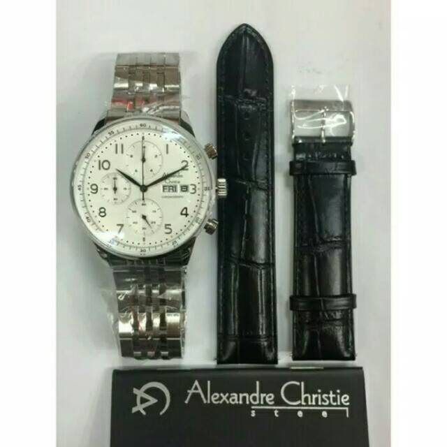 JAM TANGAN PRIA ALEXANDRE CHRISTIE AC 6492 SILVER