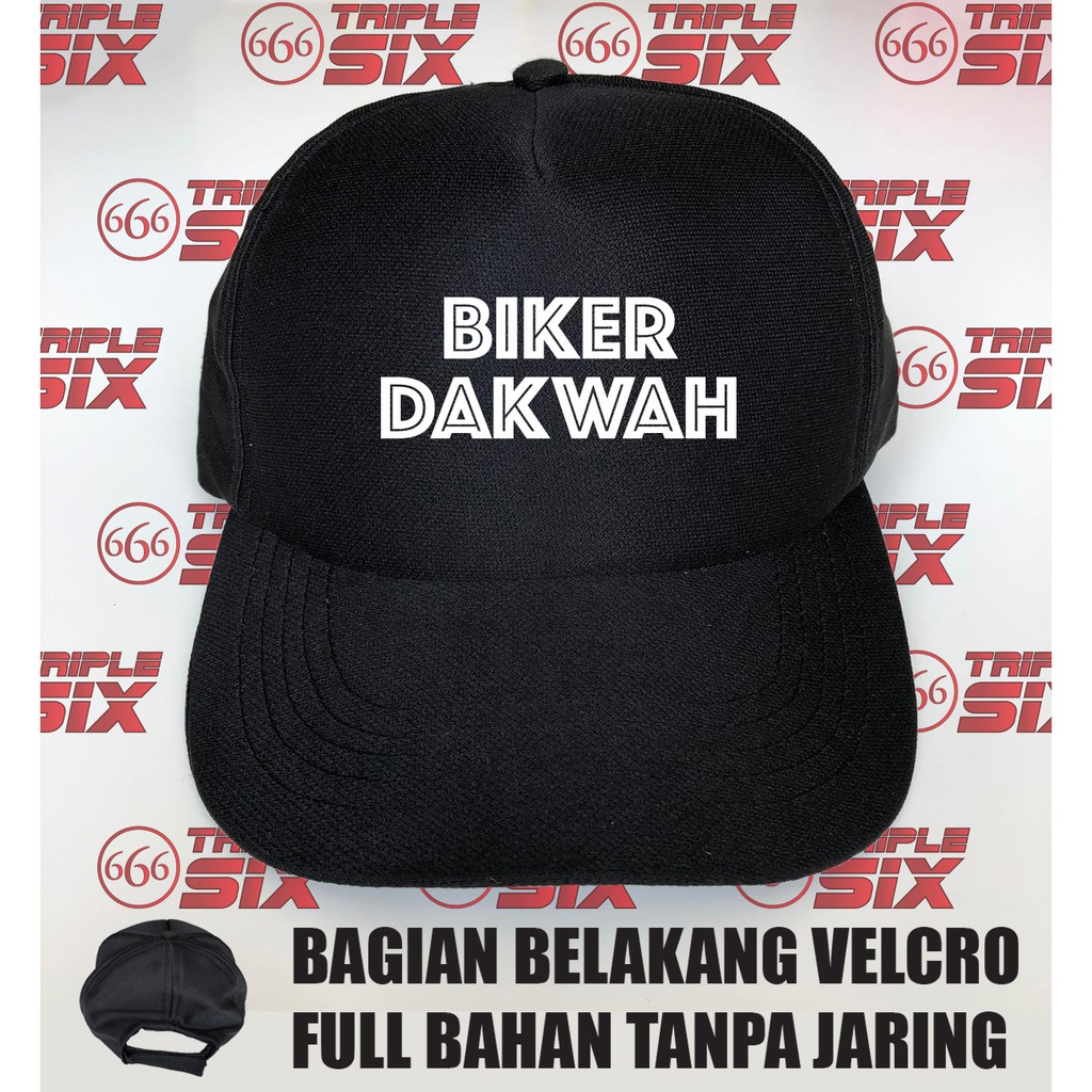 Topi Trucker Full kain desain Bikers Dakwah pesepeda