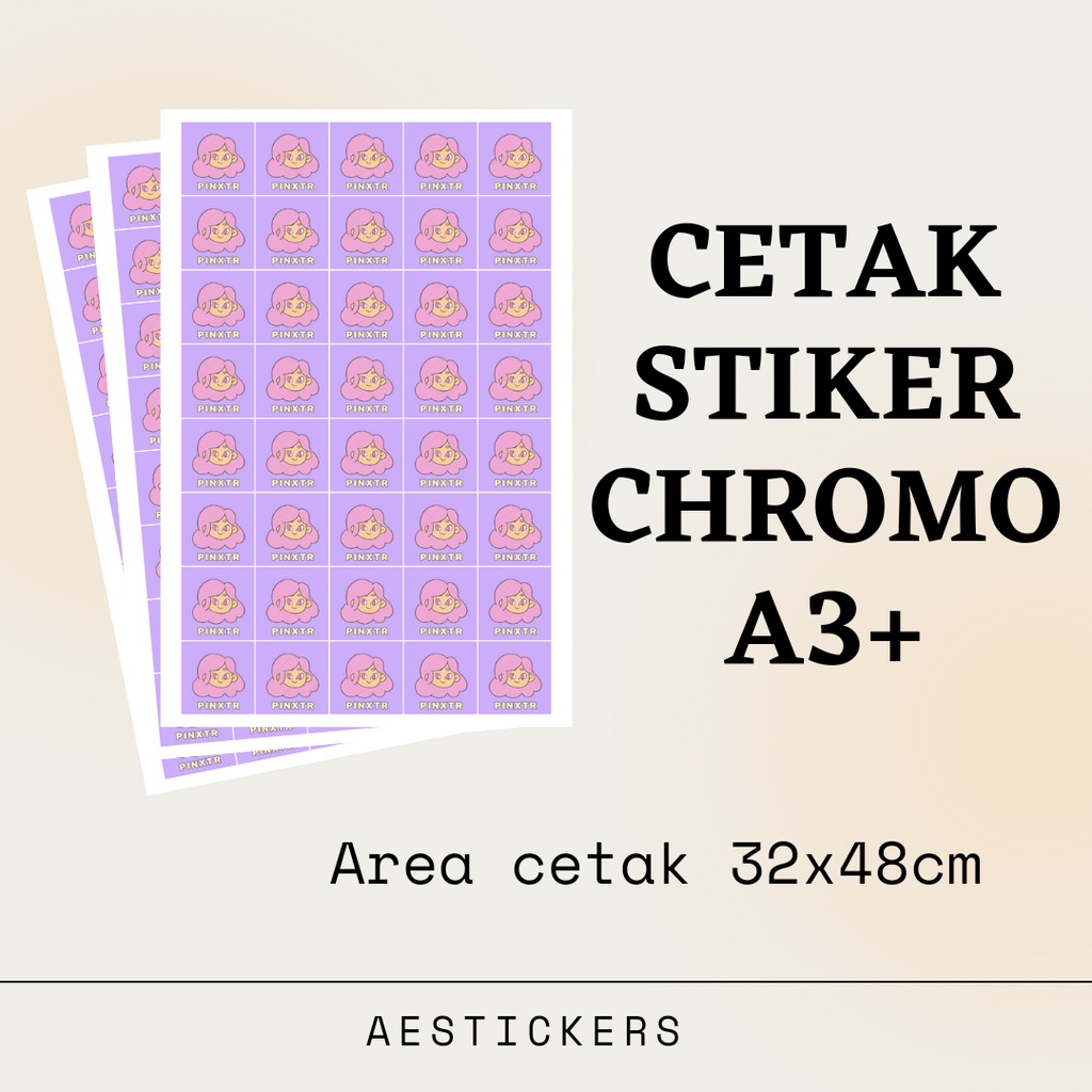 

Cetak Sticker/Stiker Chromo Lembaran