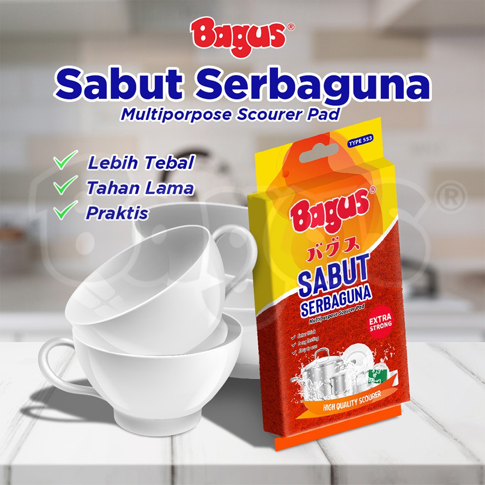 Bagus Sabut Cuci Piring Serbaguna Multipurpose tebal 553