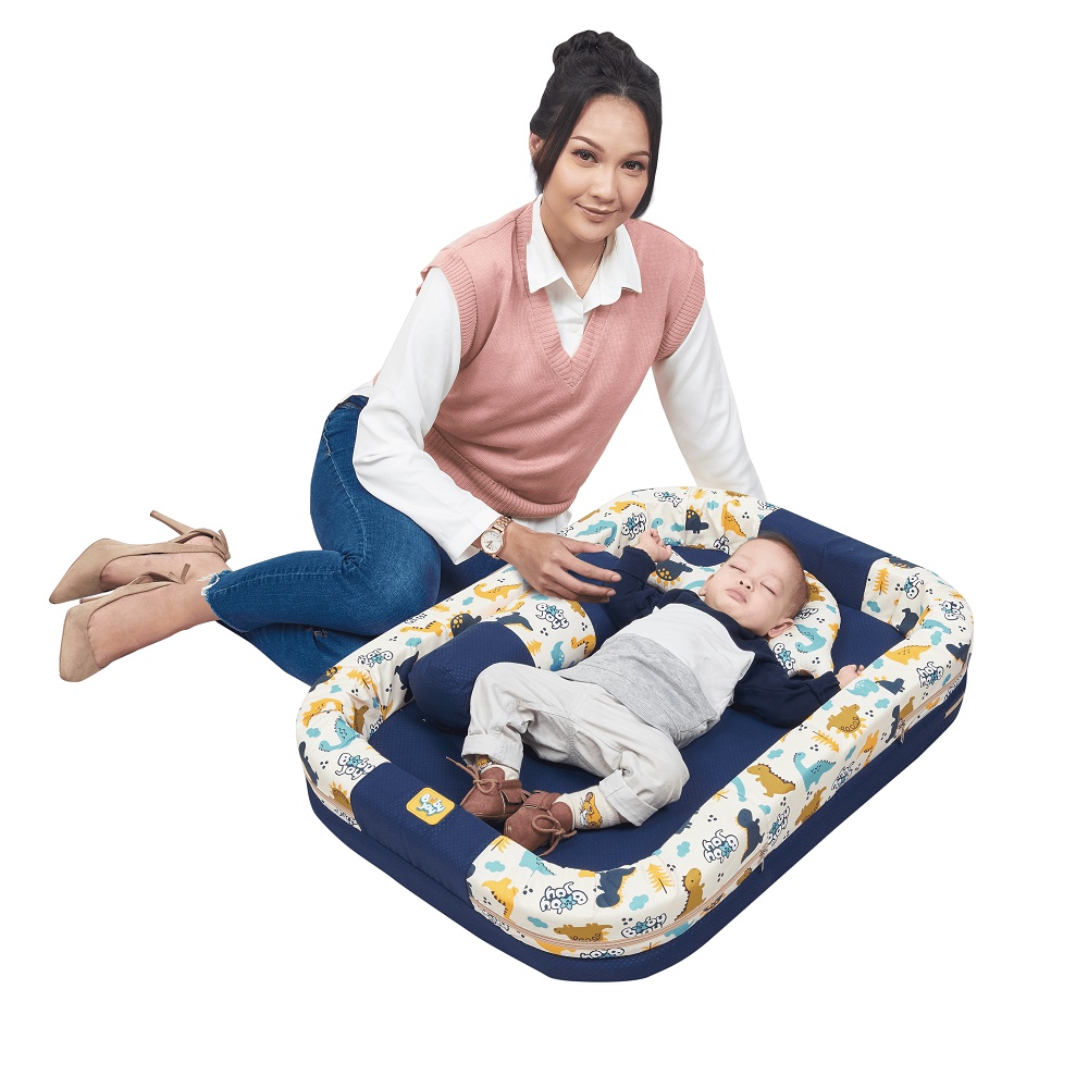 [4 kg] Baby Joy Kasur Bayi Kolam + Kelambu Kojong (bisa dilepas) Little Dino Series - BJK 4018-4