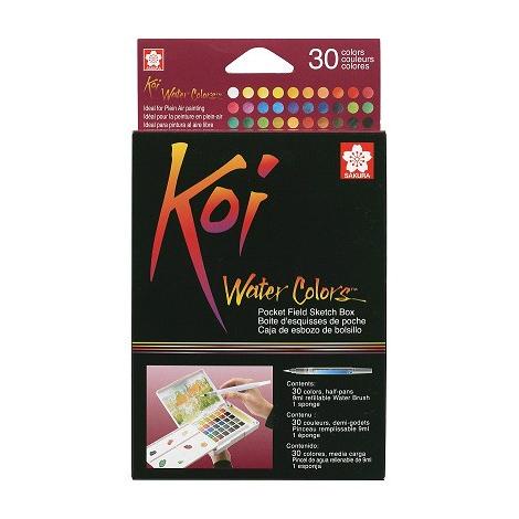 

Sakura Koi Watercolor 30 Pocket Field Sketch Box
