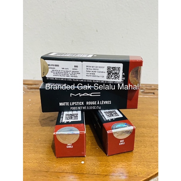 MAC Matte Lipstick ORIGINAL ~ Chili