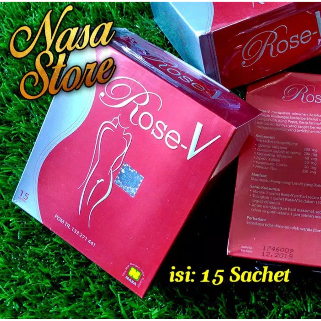 ROSE-V ORIGINAL NATURAL NUSANTARA minuman herbal solusi keputihan dan kewanitaan