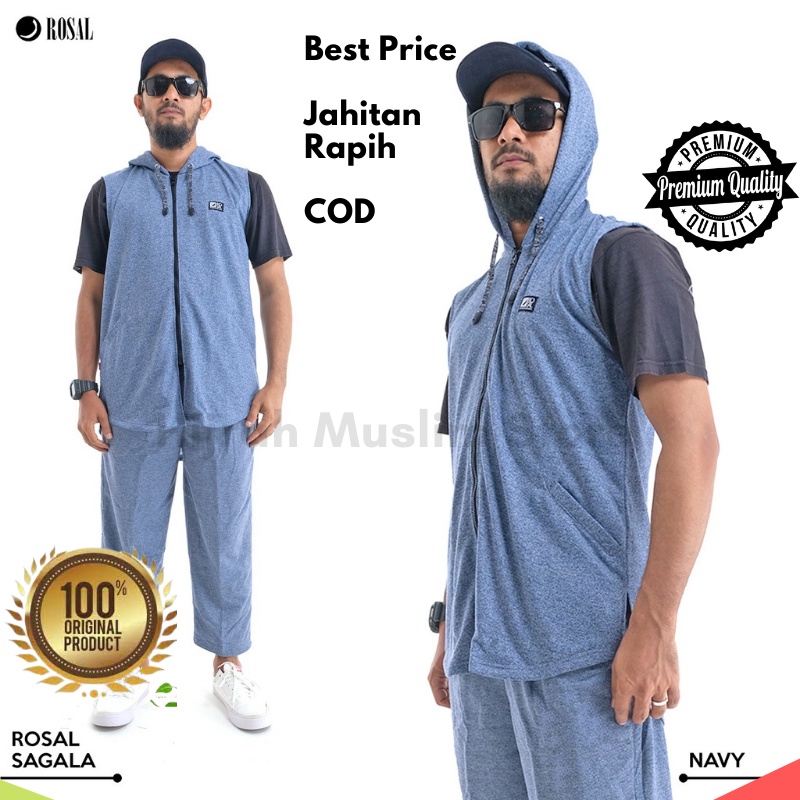 ROMPI SHOLAT ROSAL HOODIE / BAJU SHOLAT PRIA / BAJU MUSLIM KOKO MURAH ORIGINAL KUALITAS PREMIUM