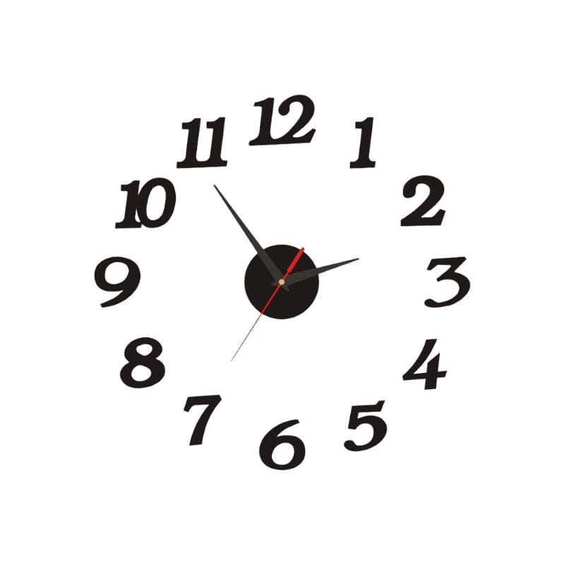 Jam Dinding Tempel Tembok Analog 3D - DIY Modern Clock / Jam  Dinding Tembok