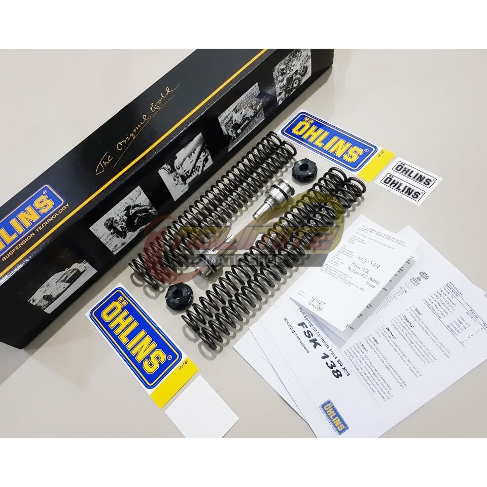 Front Fork Spring Kit Per Shock Depan OHLINS FSK 138 Honda Forza