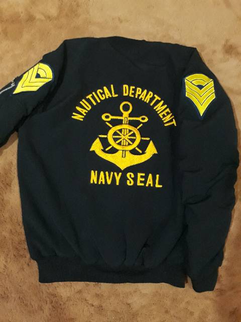 Jaket jangkar jaket pelaut jaket pelayaran jaket taruna pelayaran jaket chevron jaket custom bordir 