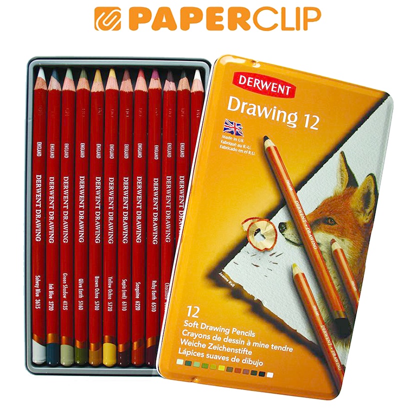 

PENSIL WARNA DERWENT SET DRAWING 12 COLOR 0700671DW